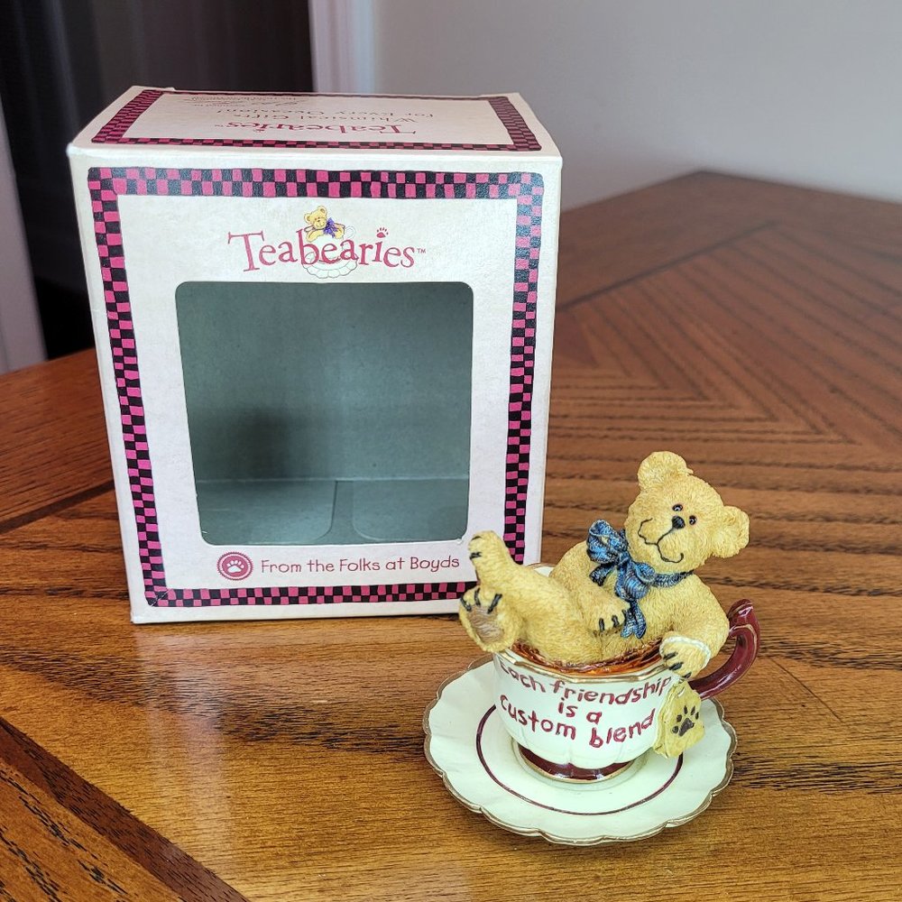 Boyds Bears Resin #24300 Teaberries B Buddy Friendship Coffee
